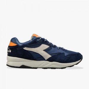 Diadora Eclipse Lave Sneakers Marineblå | HZUDLXK-51