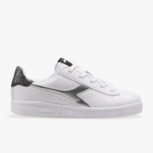 Diadora Game Lave Sneakers Hvite | WVXTCKZ-69