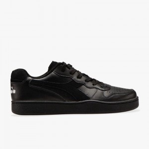 Diadora MI Basket Lave Sneakers Svarte | WRYHFOT-72