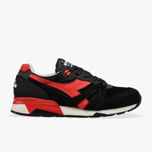 Diadora N9000 Lave Sneakers Svarte | PCBFTEQ-90