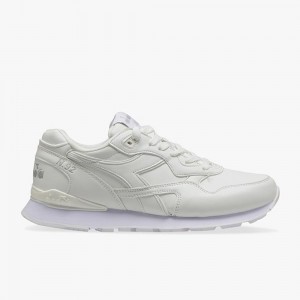 Diadora N.92 Lave Sneakers Hvite | CDGHBVM-84