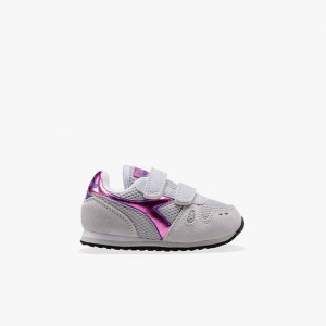 Diadora Simple Run Lave Sneakers Grå | DLOVBJZ-90