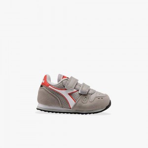 Diadora Simple Run Lave Sneakers Grå | MTDHXLB-60