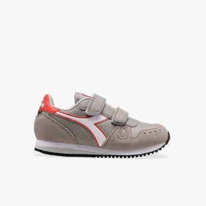 Diadora Simple Run Lave Sneakers Grå | SRODJXQ-71