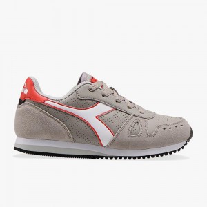 Diadora Simple Run Lave Sneakers Grå | WHUKXCB-06