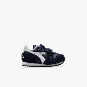 Diadora Simple Run Lave Sneakers Marineblå | KYTPRWH-87