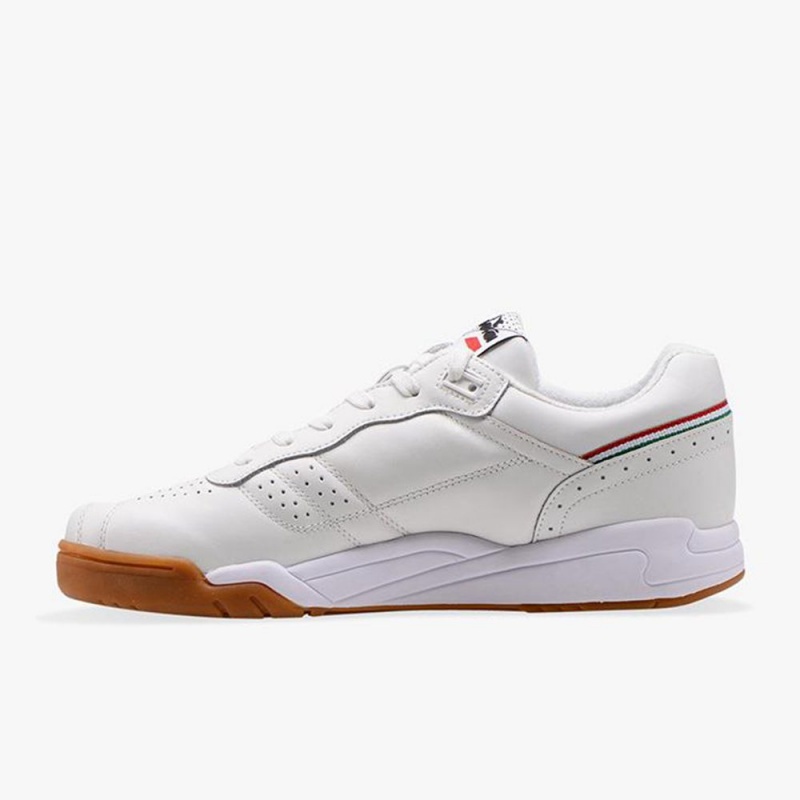 Diadora Action Lave Sneakers Hvite | DXUTACV-52