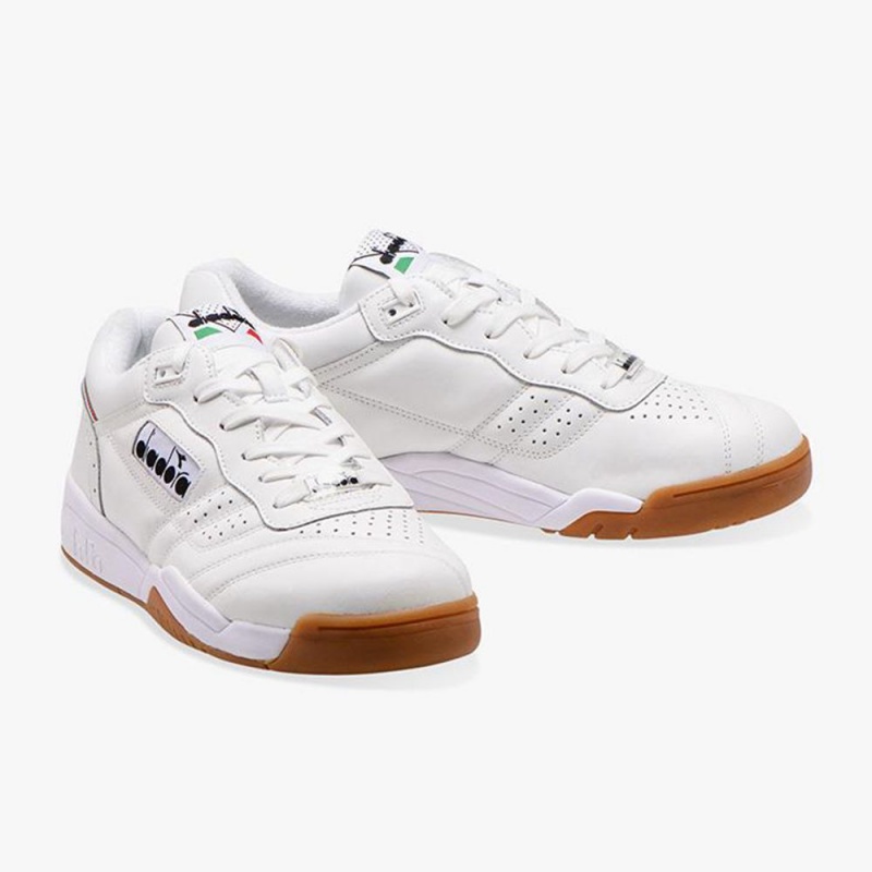 Diadora Action Lave Sneakers Hvite | DXUTACV-52