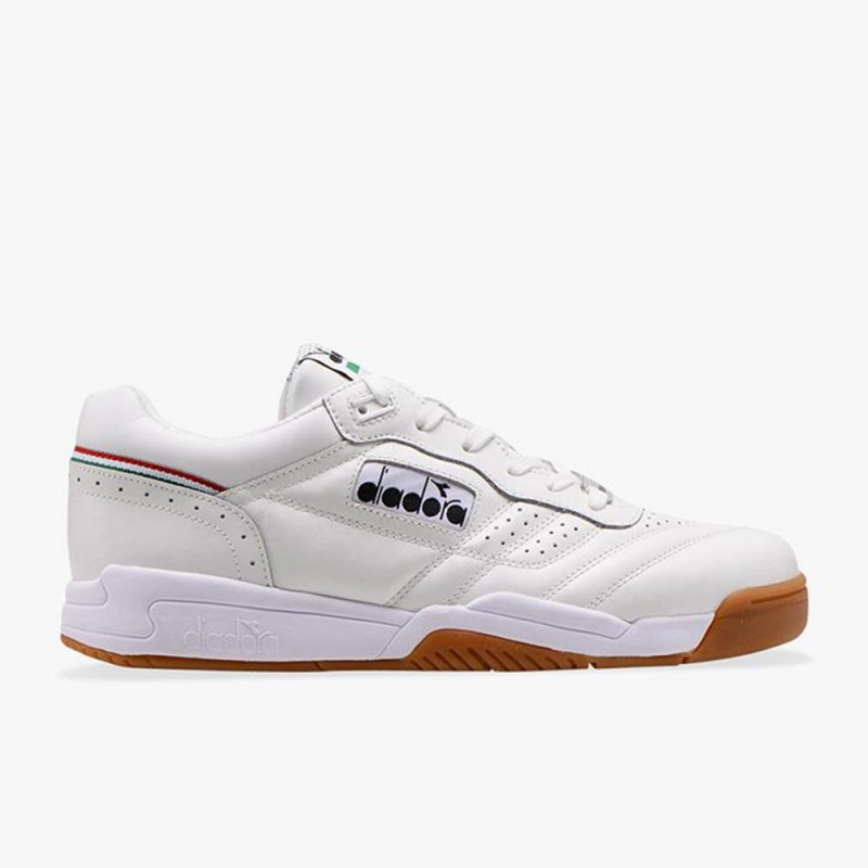 Diadora Action Lave Sneakers Hvite | DXUTACV-52