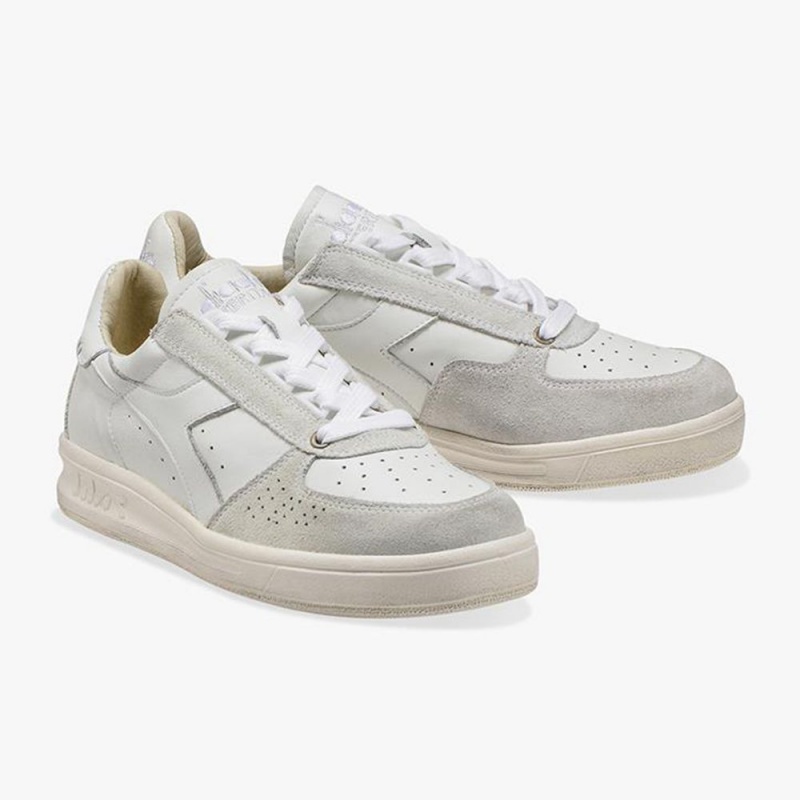 Diadora B. Elite Lave Sneakers Hvite | KRNXUWL-63