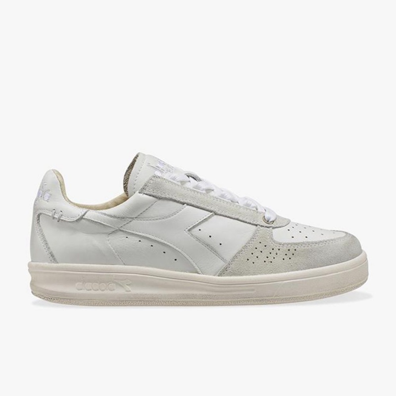 Diadora B. Elite Lave Sneakers Hvite | KRNXUWL-63