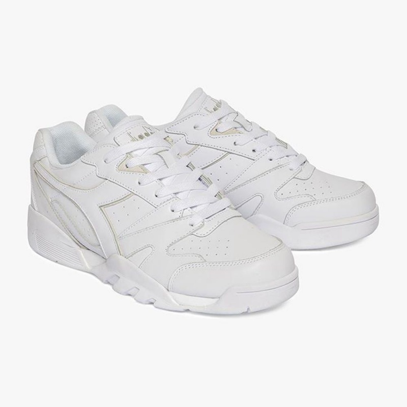 Diadora Cross Lave Sneakers Hvite | MQVYFLP-36