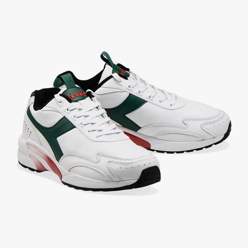 Diadora Distance Lave Sneakers Hvite | OTSZMED-69