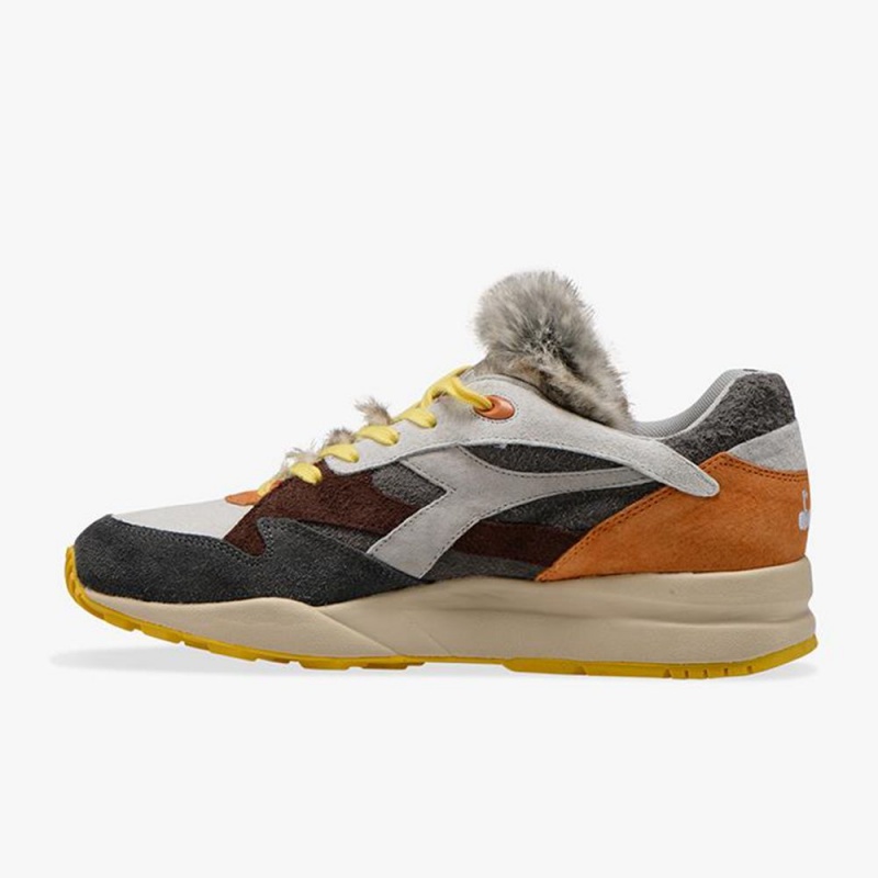 Diadora Eclipse Lave Sneakers Grå | QLNVJIP-06