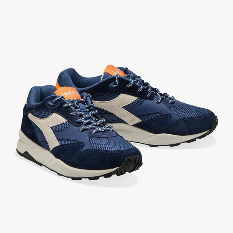 Diadora Eclipse Lave Sneakers Marineblå | HZUDLXK-51