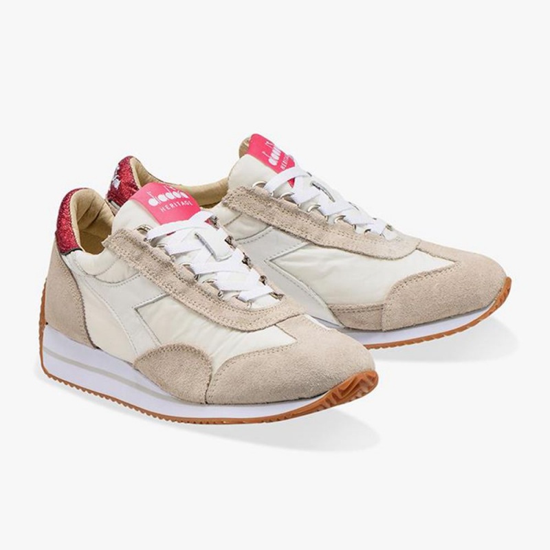 Diadora Equipe Lave Sneakers Beige | MZNQJOR-03