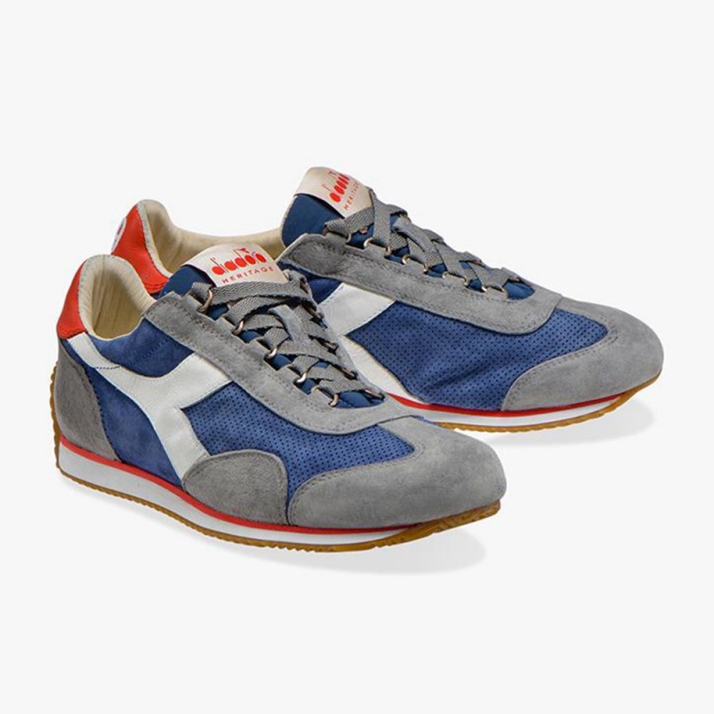 Diadora Equipe Lave Sneakers Blå | QNFZBLJ-80