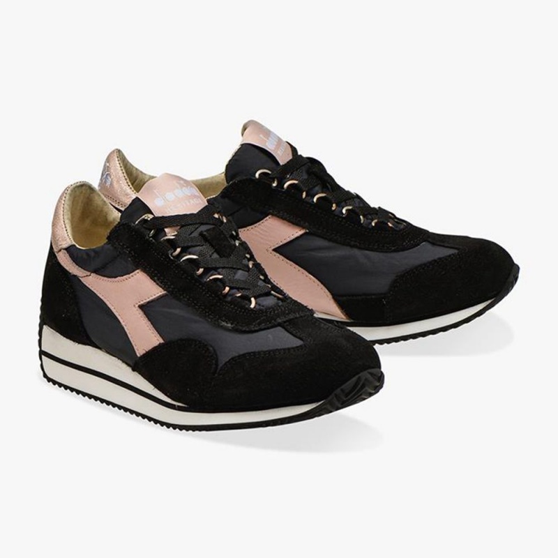 Diadora Equipe Lave Sneakers Svarte | QRWVHGT-04