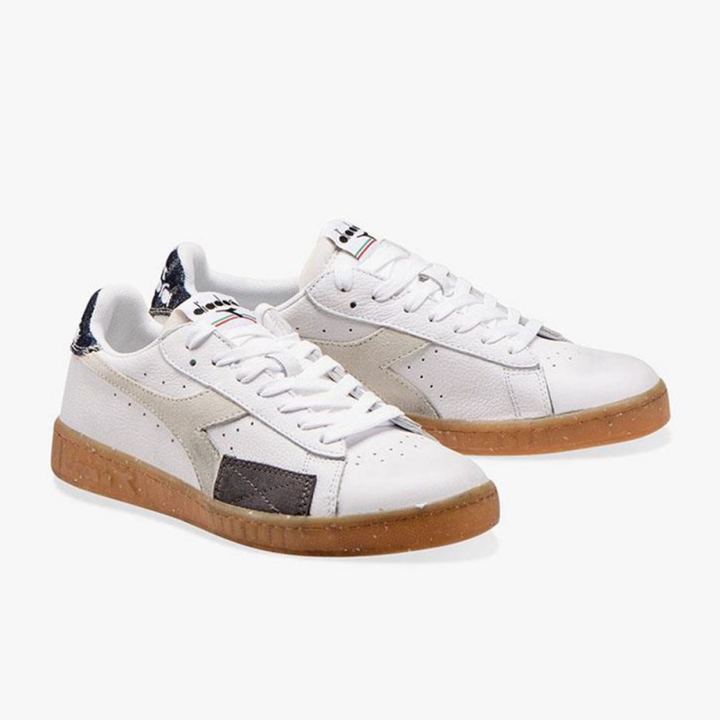 Diadora Game Lave Sneakers Hvite | PBKTUXZ-14