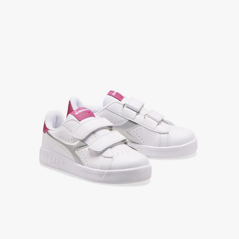 Diadora Game Lave Sneakers Hvite | PUKLDEM-12