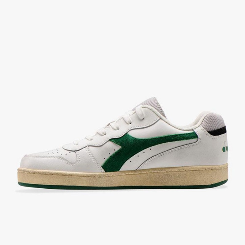 Diadora MI Basket Lave Sneakers Grønn | ASMWGNF-45