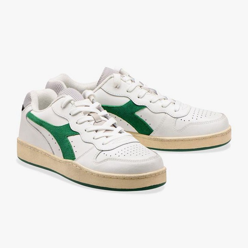 Diadora MI Basket Lave Sneakers Grønn | ASMWGNF-45