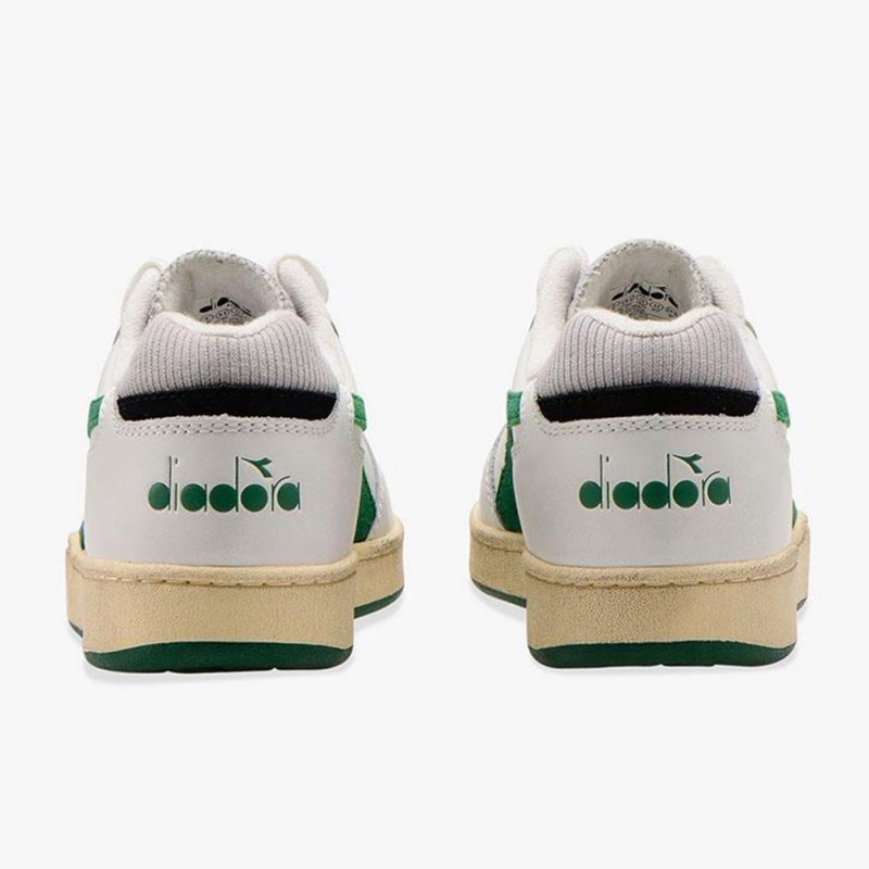 Diadora MI Basket Lave Sneakers Grønn | ASMWGNF-45