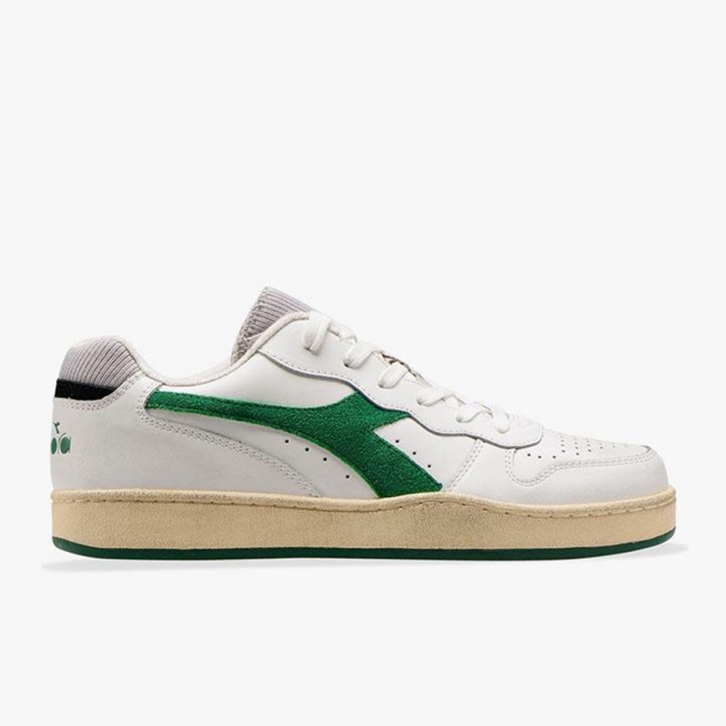 Diadora MI Basket Lave Sneakers Grønn | ASMWGNF-45