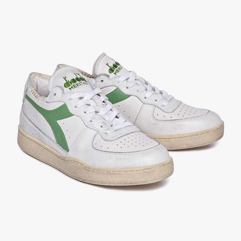 Diadora MI Basket Lave Sneakers Grønn | JORIFUG-94