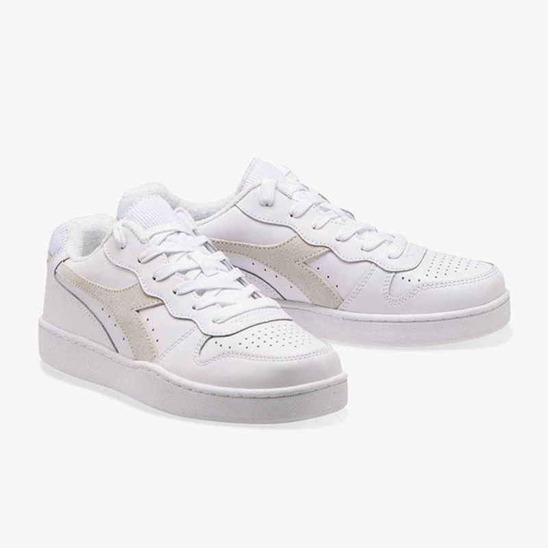 Diadora MI Basket Lave Sneakers Hvite | ADRSYMF-25