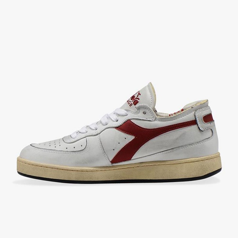 Diadora MI Basket Lave Sneakers Rød | UATSQBW-89