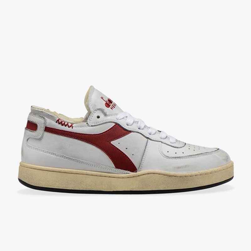 Diadora MI Basket Lave Sneakers Rød | UATSQBW-89