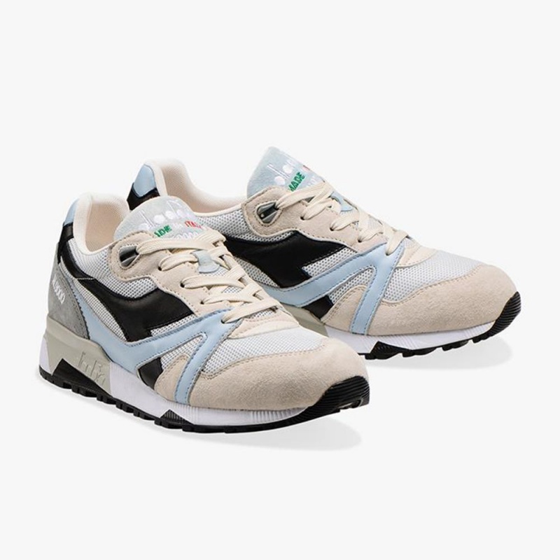 Diadora N9000 Lave Sneakers Hvite | ZXRNYHM-79