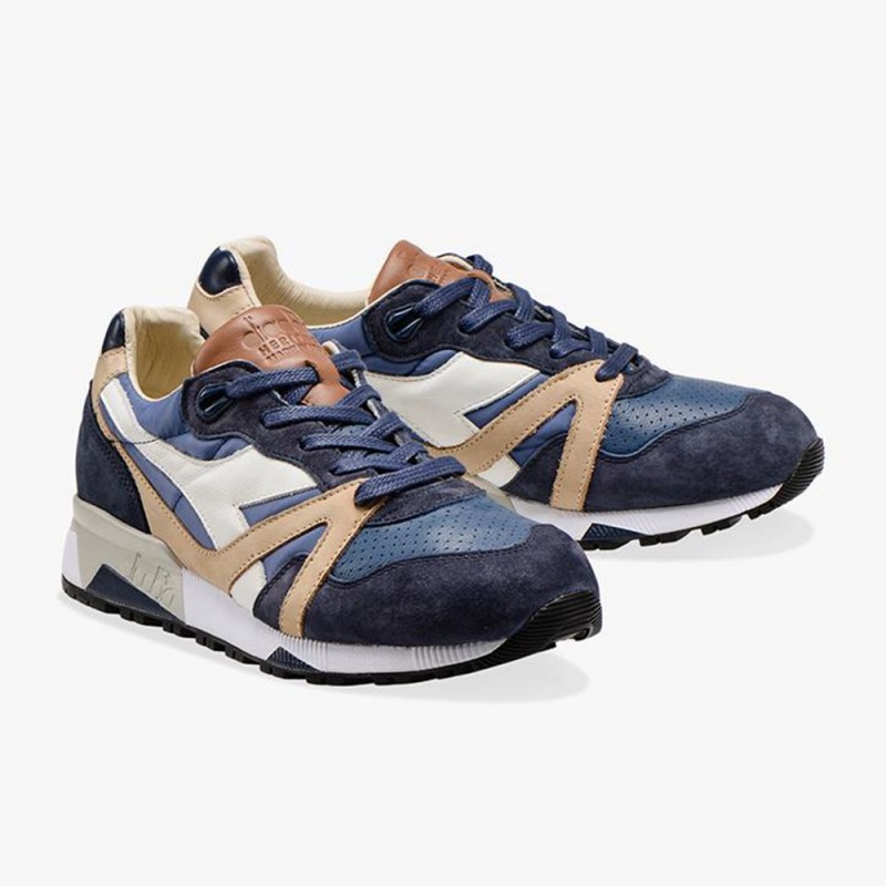 Diadora N9000 Lave Sneakers Marineblå | NWOHTRQ-04