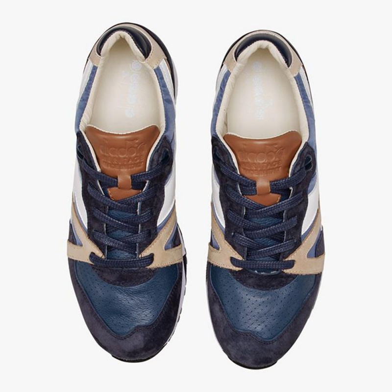 Diadora N9000 Lave Sneakers Marineblå | NWOHTRQ-04