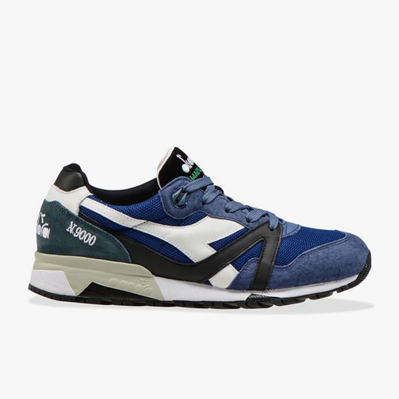 Diadora N9000 Lave Sneakers Marineblå | YHTZAON-60