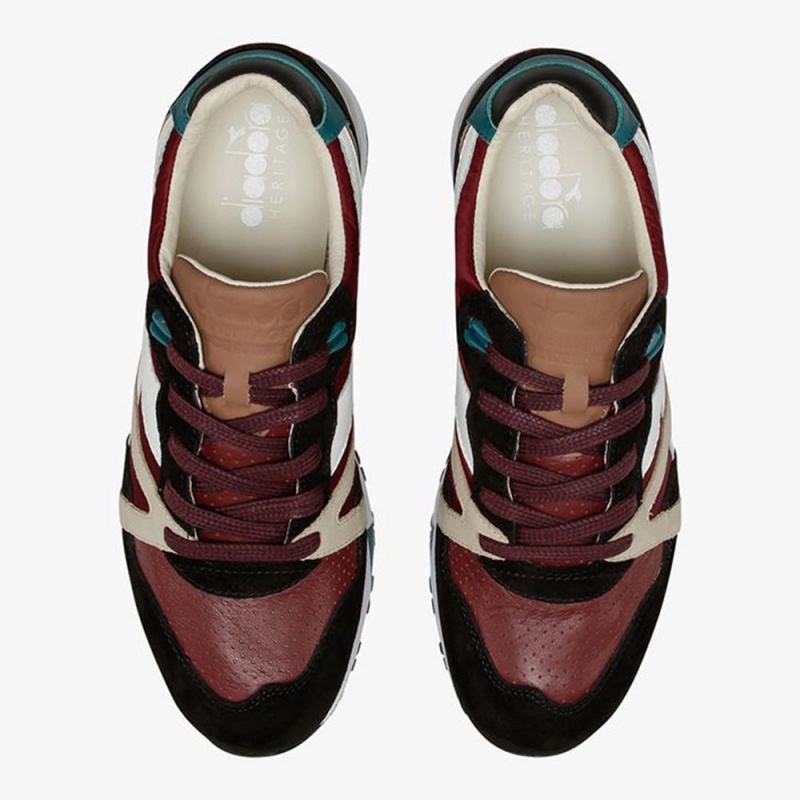 Diadora N9000 Lave Sneakers Rød | CMWYBTR-28