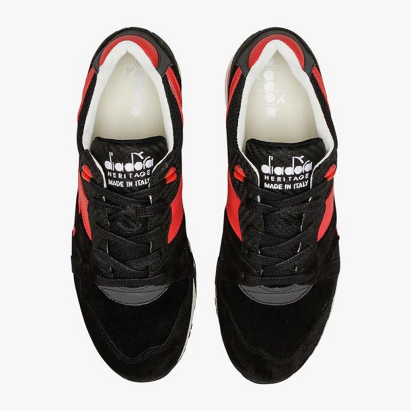 Diadora N9000 Lave Sneakers Svarte | PCBFTEQ-90