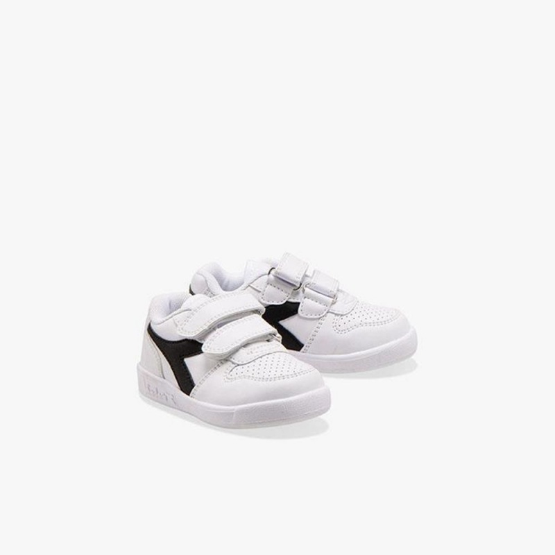 Diadora Playground Lave Sneakers Hvite | XPCKISR-84