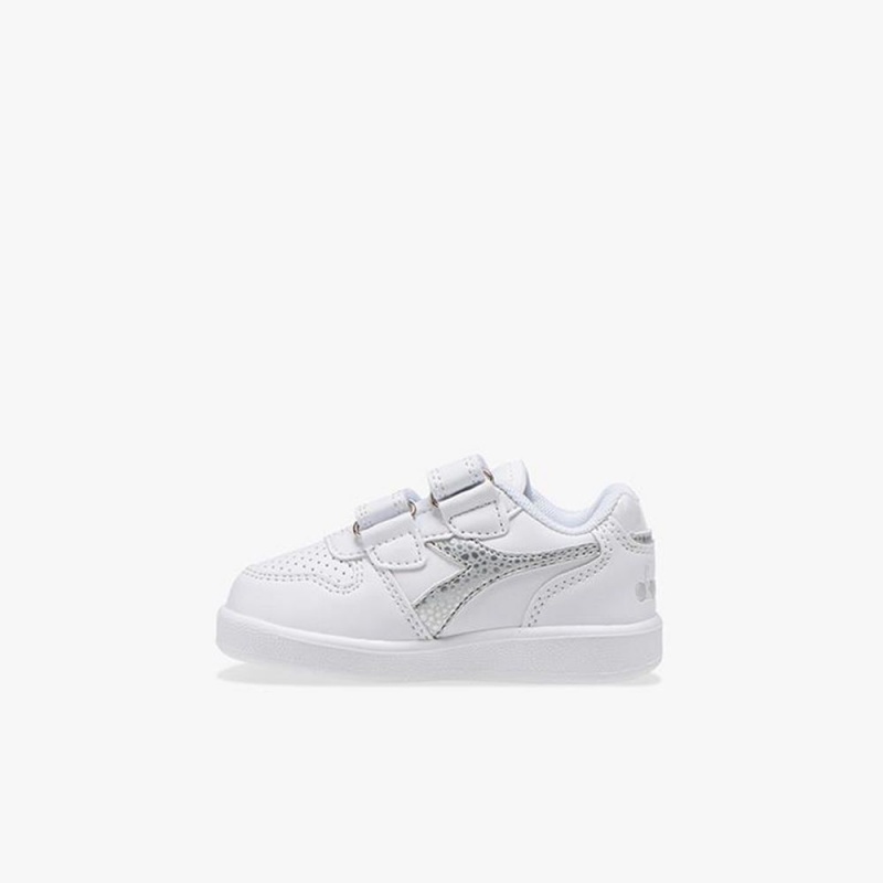 Diadora Playground Lave Sneakers Hvite | MUGBPAF-28