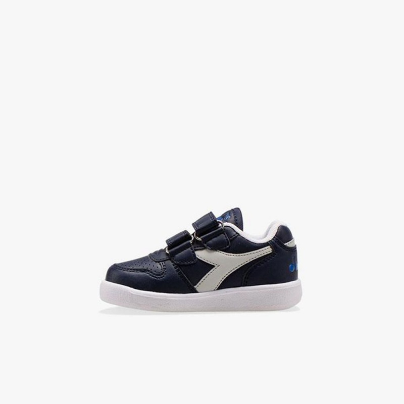 Diadora Playground Lave Sneakers Marineblå | OHJKFTV-81