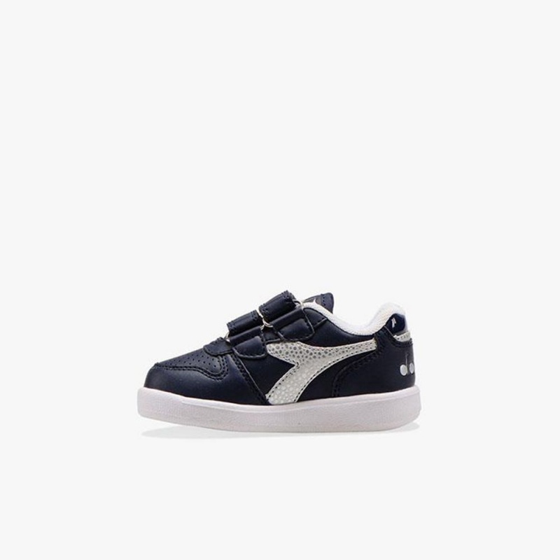 Diadora Playground Lave Sneakers Marineblå | HFTZRBN-15