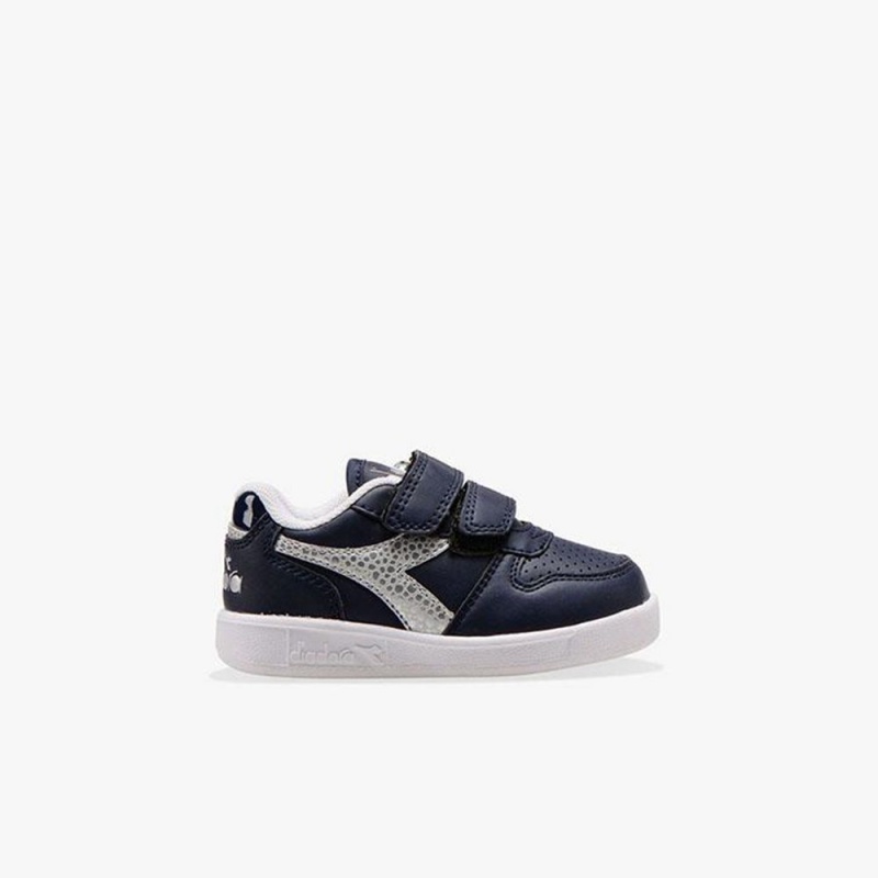 Diadora Playground Lave Sneakers Marineblå | HFTZRBN-15