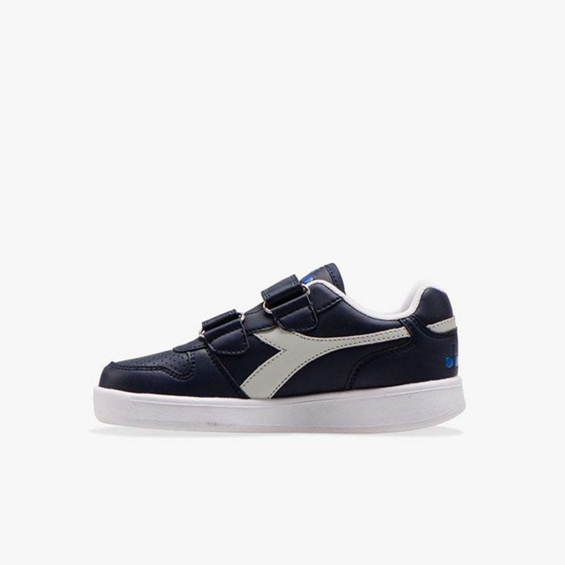 Diadora Playground Lave Sneakers Marineblå | EFRDMJT-27