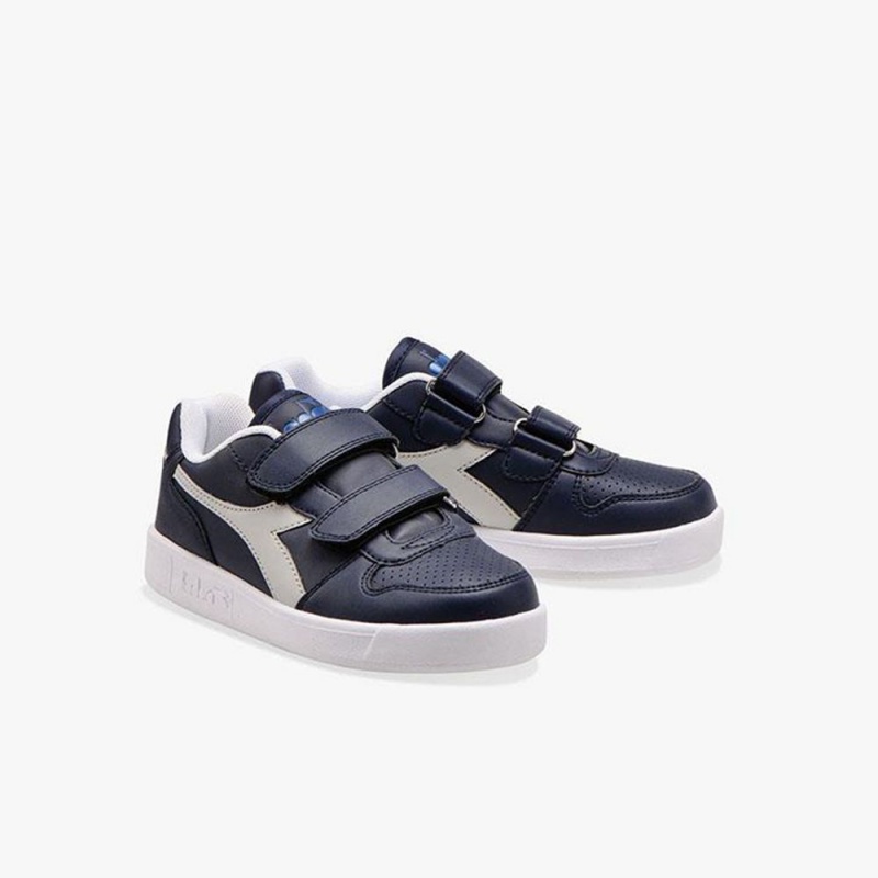 Diadora Playground Lave Sneakers Marineblå | EFRDMJT-27