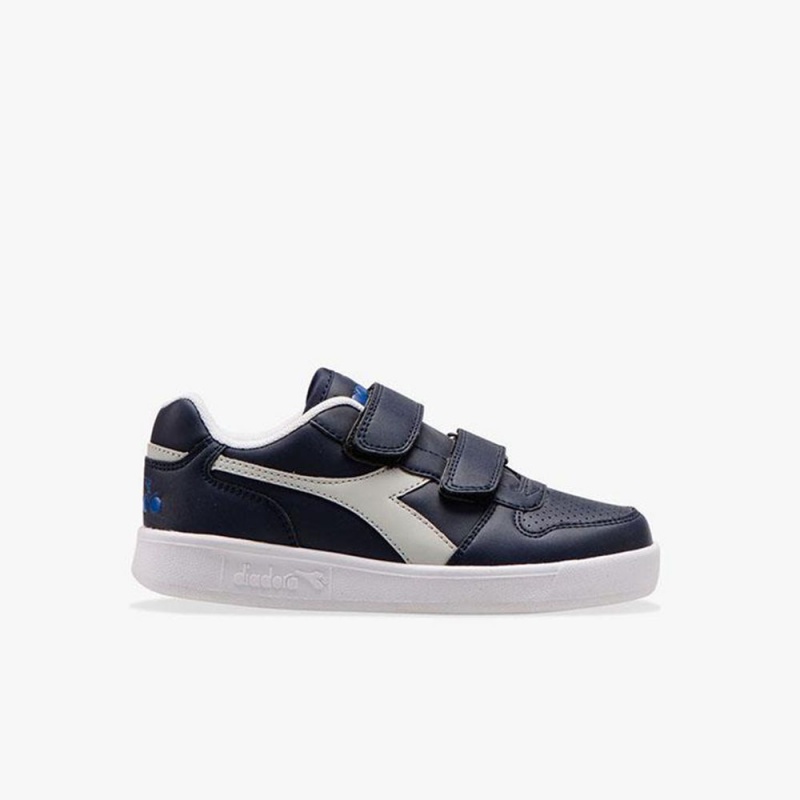 Diadora Playground Lave Sneakers Marineblå | EFRDMJT-27