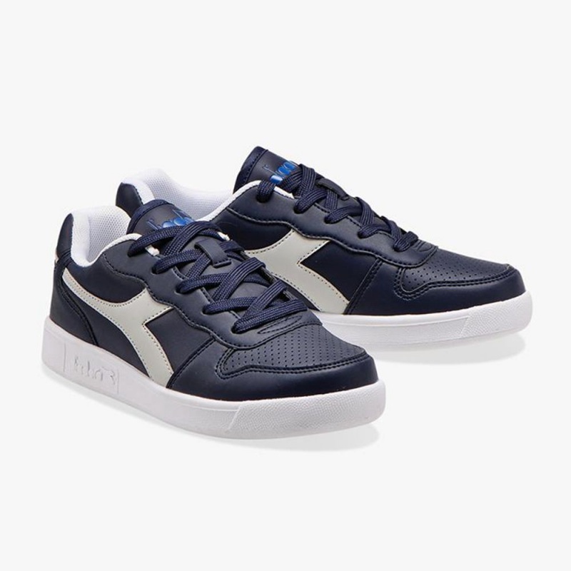 Diadora Playground Lave Sneakers Marineblå | ULNHWBF-03