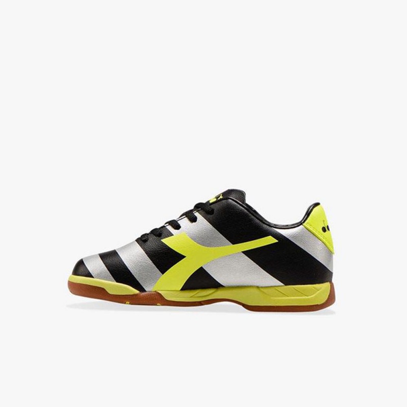 Diadora Raptor Futsal Sko Sølv | NJTCHXP-62