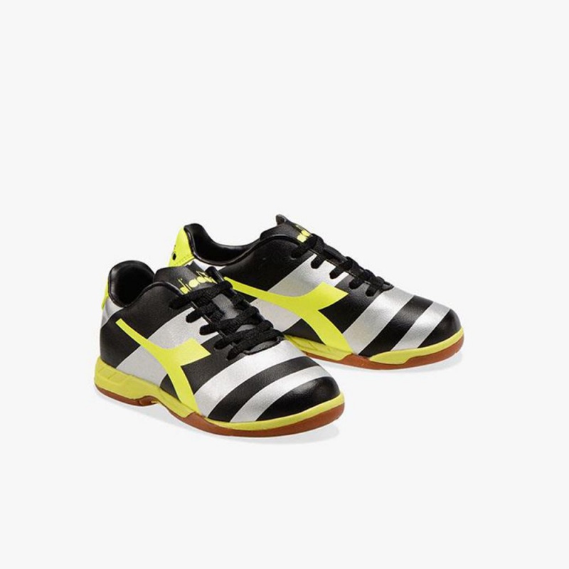 Diadora Raptor Futsal Sko Sølv | NJTCHXP-62