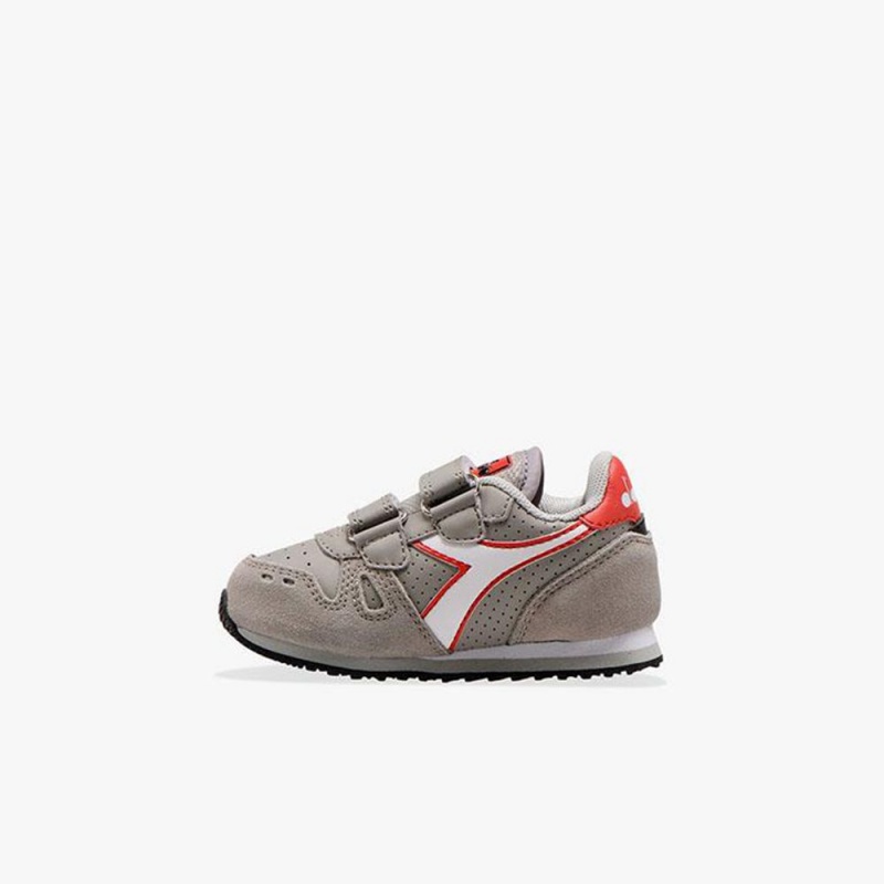 Diadora Simple Run Lave Sneakers Grå | MTDHXLB-60